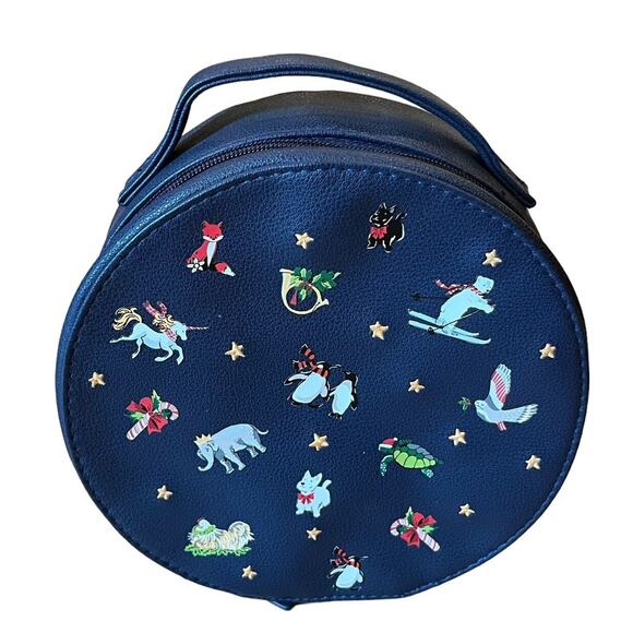 Vera Bradley Snow Globe Motifs WHIMSY COSMETIC CASE NWT Holiday Winter - Picture 5 of 8